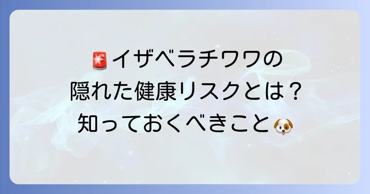 イザベラチワワ成犬の健康管理と注意すべき病気