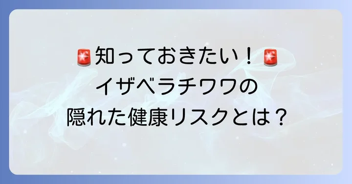 イザベラチワワがかかりやすい病気とその対策
