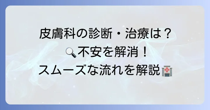 皮膚科での診断と治療の流れ