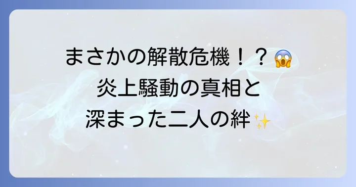 トッポギ侍の過去の出来事：炎上騒動と解散危機について