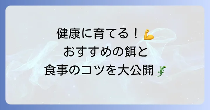 餌の種類と与え方：健康な成長を促す食事