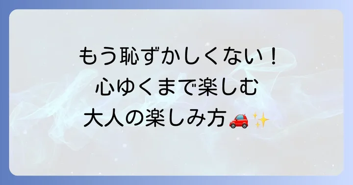 周りの目を気にせずトミカコレクションを楽しむための具体的な方法