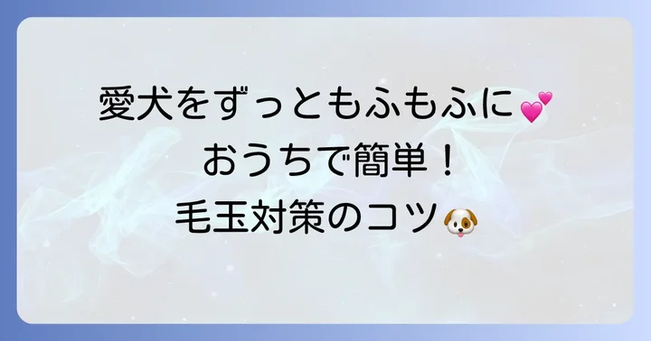 自宅でできるペキプーの日常ケアと毛玉対策