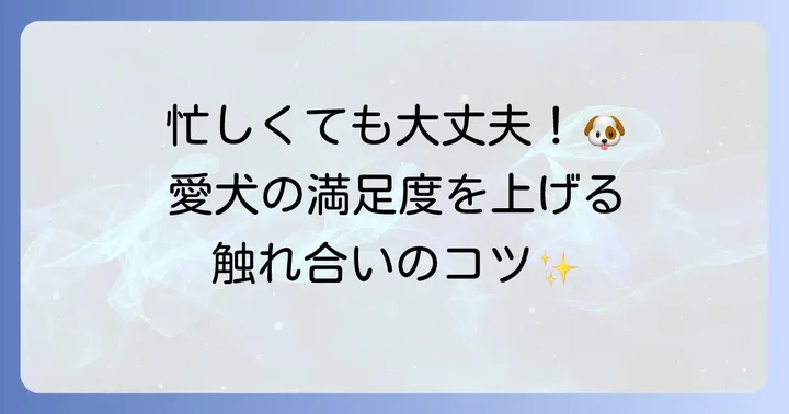 忙しい共働きでもできるトイプードルとのコミュニケーション
