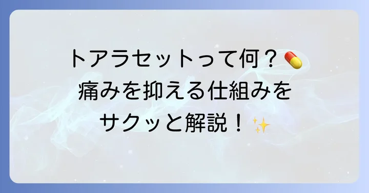トアラセットとは？慢性疼痛に寄り添う薬の基本