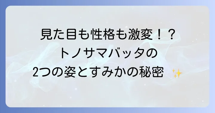 群生相と孤独相で異なるすみかの特徴