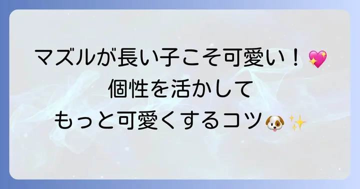 マズルが長いトイプードルの魅力を知る！似合うカットの基本