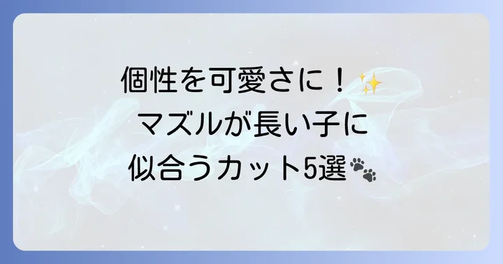 マズルが長いトイプードルにぴったりのカットスタイル
