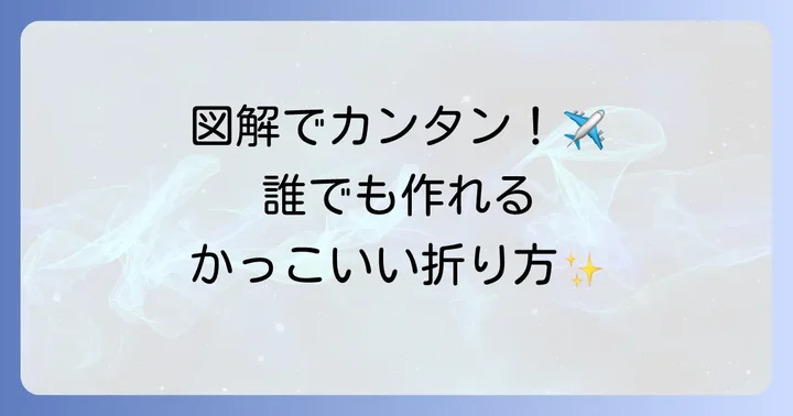 【図解で解説】正方形の折り紙戦闘機を折る進め方