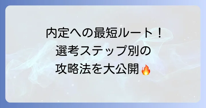 戸田建設の採用選考フローと各ステップの攻略方法