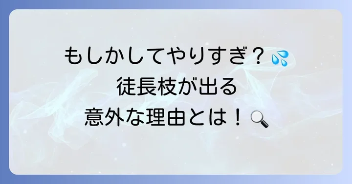 柿に徒長枝が発生する主な原因