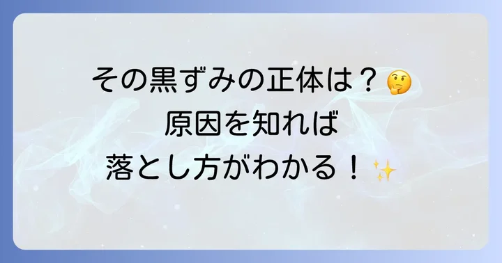 便器ふち裏の黒ずみ、その正体と発生する原因