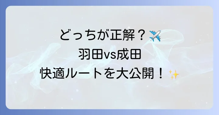 ディズニーランドに一番近い空港はどこ？羽田と成田を比較
