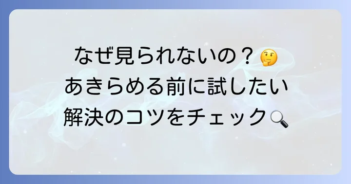 過去のストリートビューが見られない場合の理由と対処法