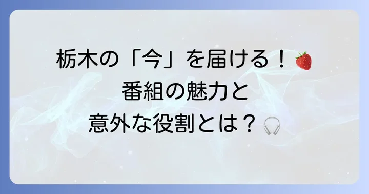 ラジオベリーの番組情報と地域への貢献
