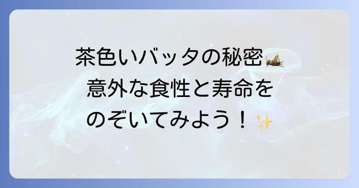 茶色いトノサマバッタの生態と特徴