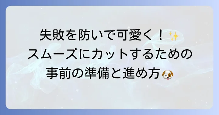 トイプードルセルフカットの基本的な進め方と準備