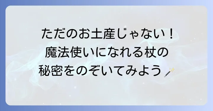としまえんハリーポッター杖の魅力とは？