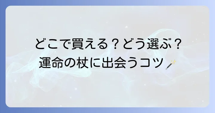 杖の購入場所と購入方法