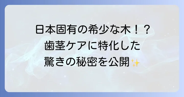 コウヤマキ歯磨き粉「デンタアプローチ」とは？その特徴と魅力
