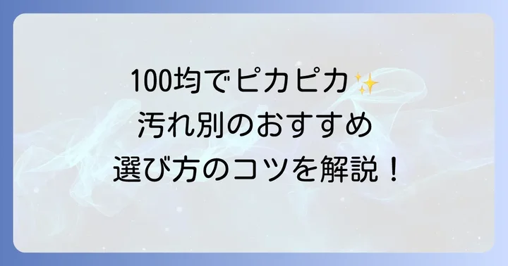 100均で手に入る刃物クリーナーの種類と特徴