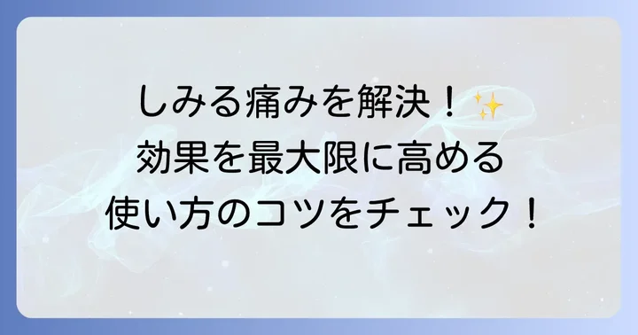 知覚過敏対策にシュミテクトが選ばれる理由と正しい使い方