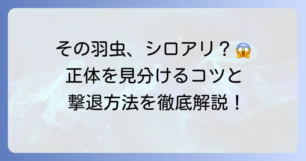 家の中に羽の生えた虫が！種類と対策を徹底解説