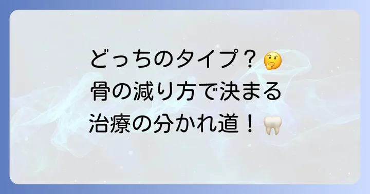 垂直性骨吸収と水平性骨吸収の決定的な違い