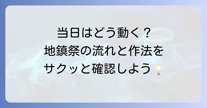 地鎮祭当日の流れと施主の役割