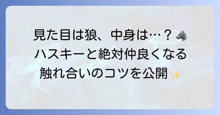 ハスキーカフェ訪問前に知っておきたいこと