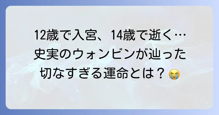 史実の元嬪洪氏の生涯