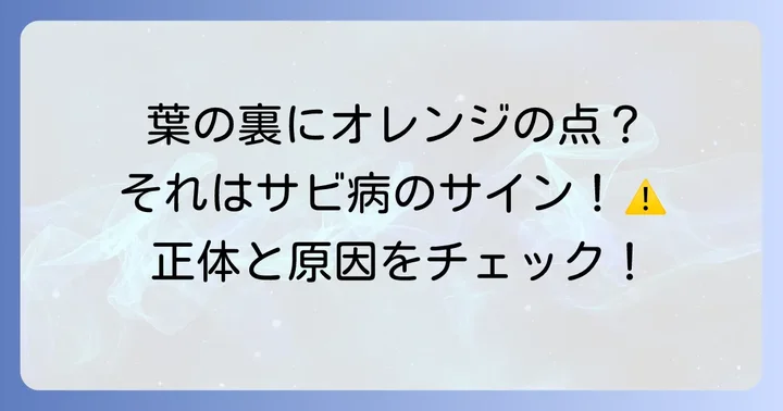 薔薇サビ病とは？特徴的な症状と発生原因
