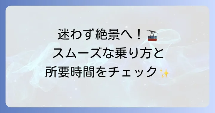 早雲山から大涌谷ロープウェイの乗り方と所要時間