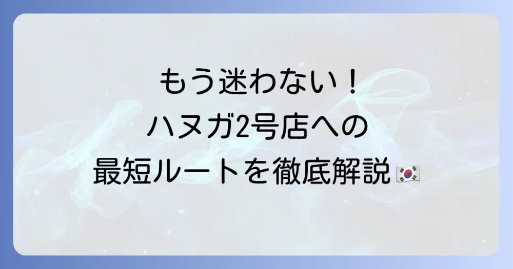 新大久保にある韓友家2号店への迷わない行き方を徹底解説!