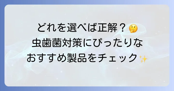 ミュータンス菌対策におすすめのリステリン製品