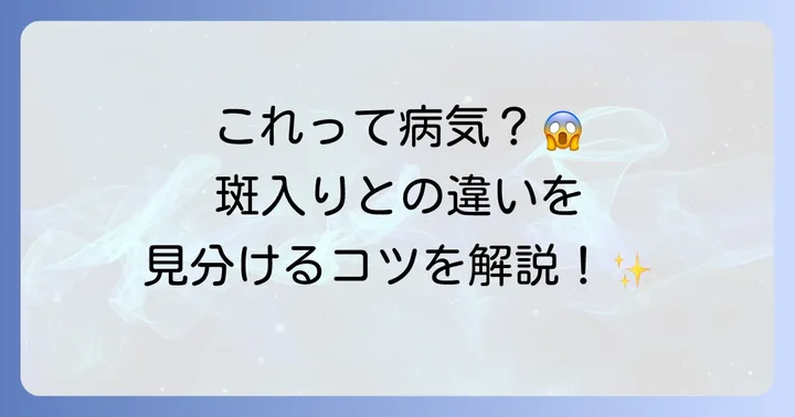 葉っぱの白い模様は病気？見分け方と対処法