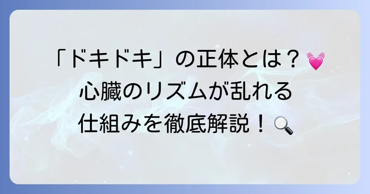 リズム不整とは？心臓の拍動が乱れる状態