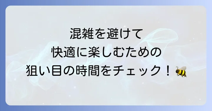 訪問前に知っておきたい混雑状況とおすすめの時間帯