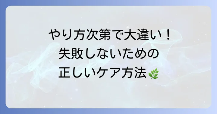 オリーブオイルを使った正しい頭皮ケアの進め方