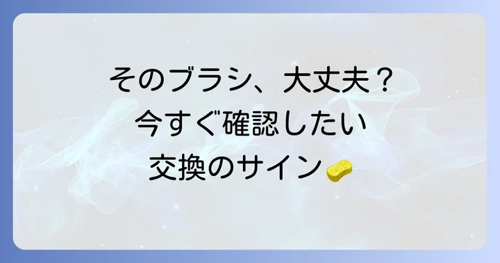 交換時期を見極める具体的なサイン