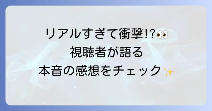 突破ファイル空港税関の視聴者の声